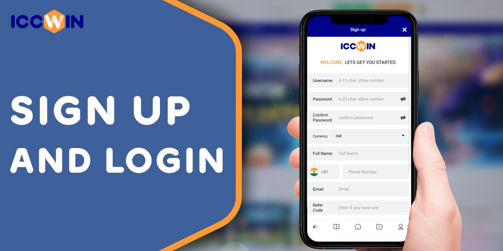 How to Sign up and Log In on Iccwin