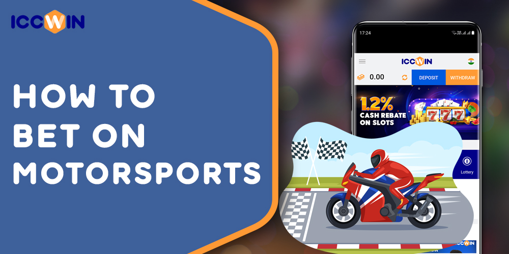 Instructions for Indians on how to place an ICCWIN Motorsports bet 