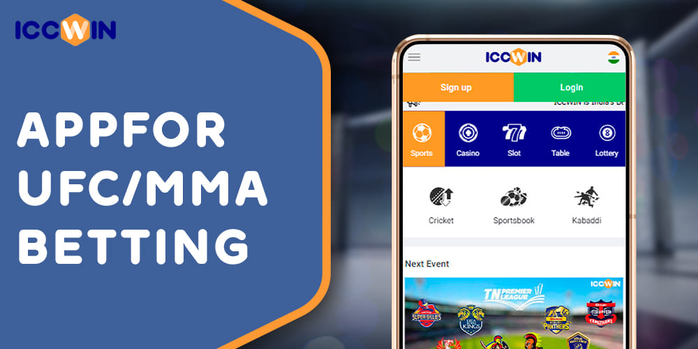 How to download and install the ICCWIN mobile app and start betting on UFC/MMA
