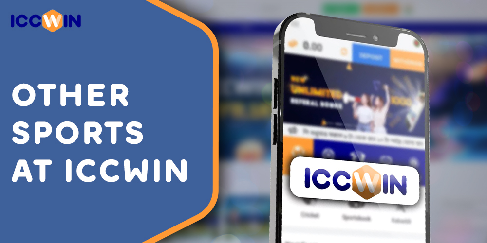 What sports are available for betting at ICCWIN betting site 